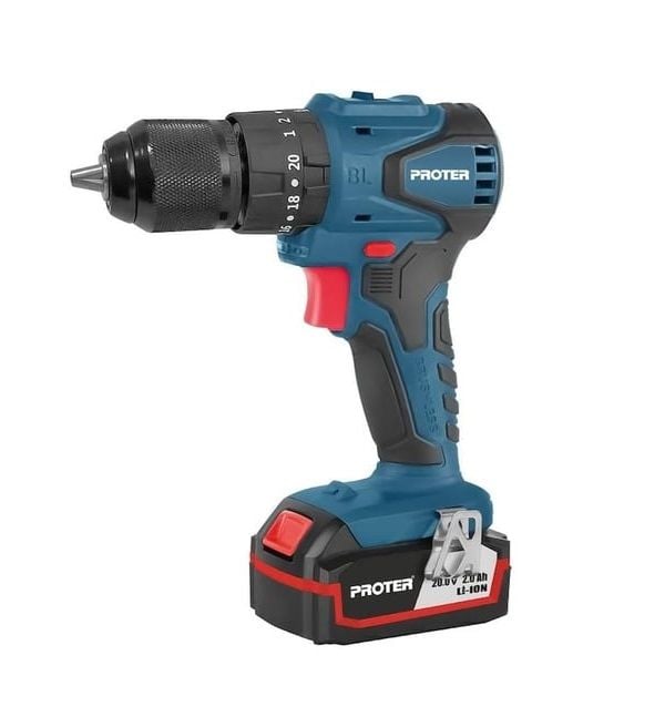 Proter PST 522 BL Darbeli 10 mm Şarjlı Matkap Kömürsüz