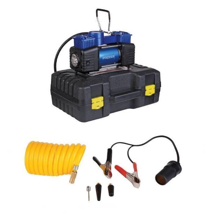 PROTER PR 252 KİT Çift Pistonlu Lastik Şişirme Kompresörü