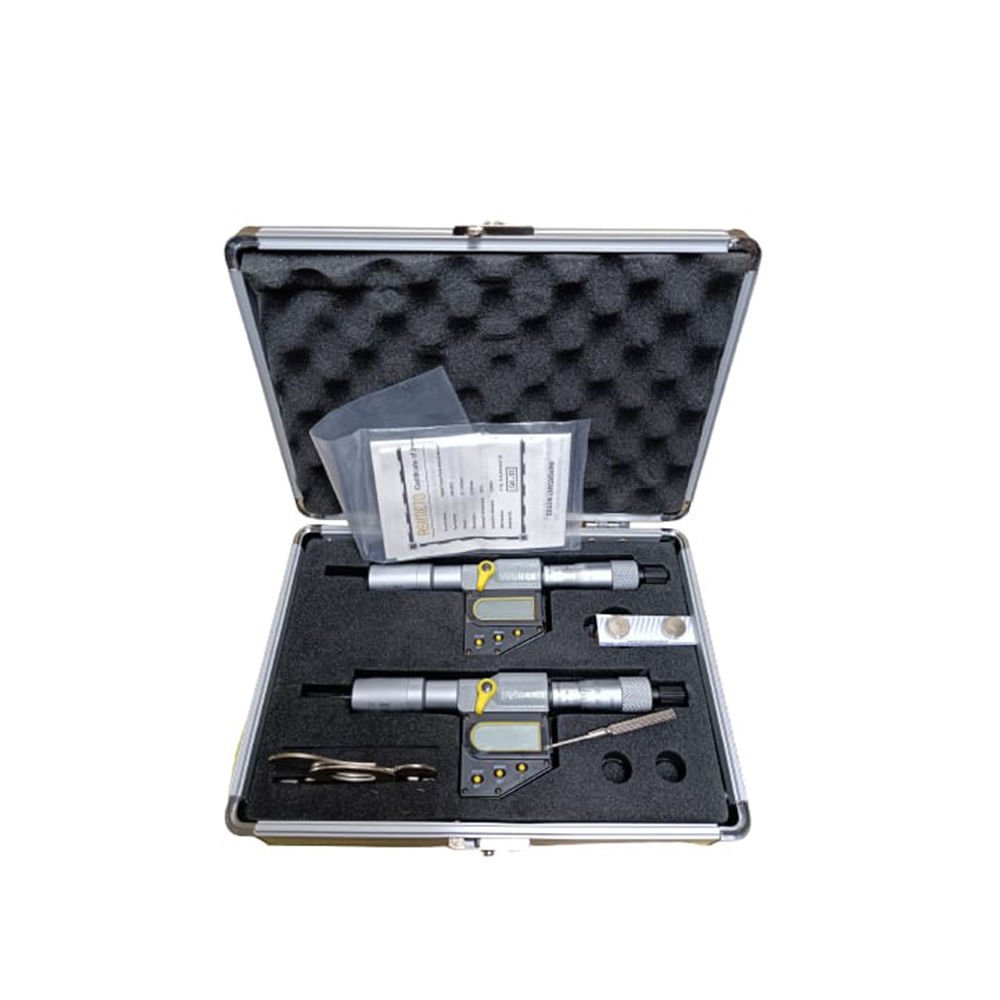 Asimeto İki Ve Üç Nokta Temaslı İç Çap Mikrometre Seti Dijital 12-20mm AS-208648