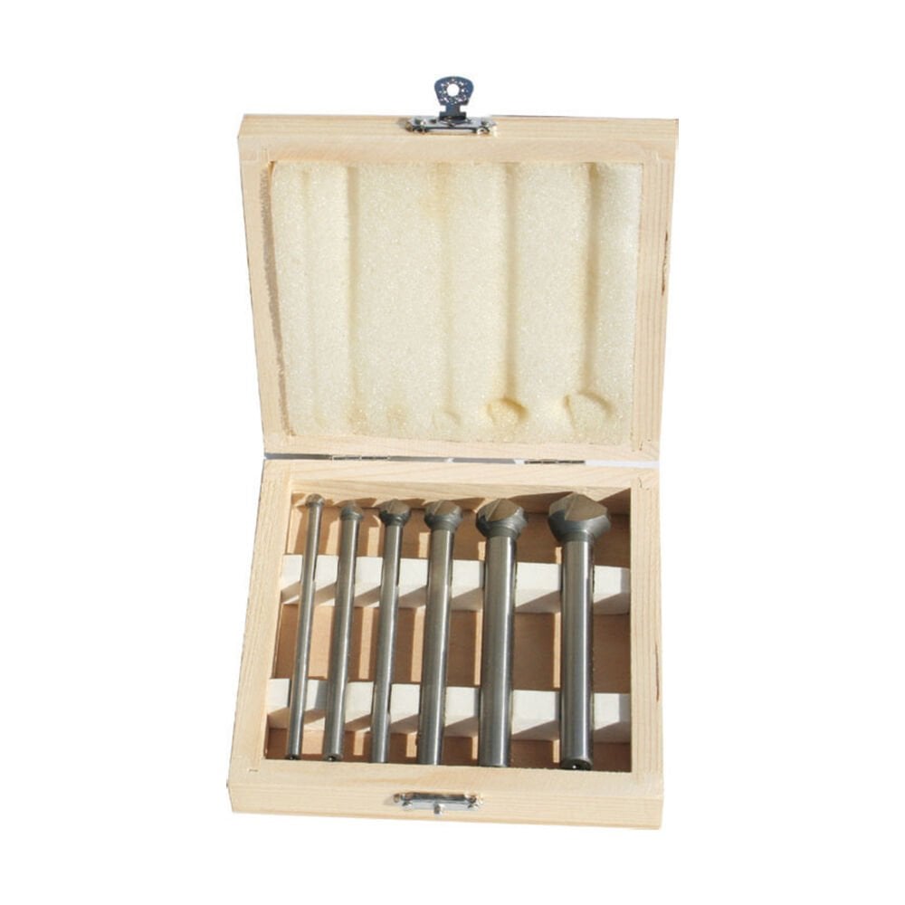 Pld 100mm Saplı Set 6 Parça Havşa Freze 90° HSS DIN335