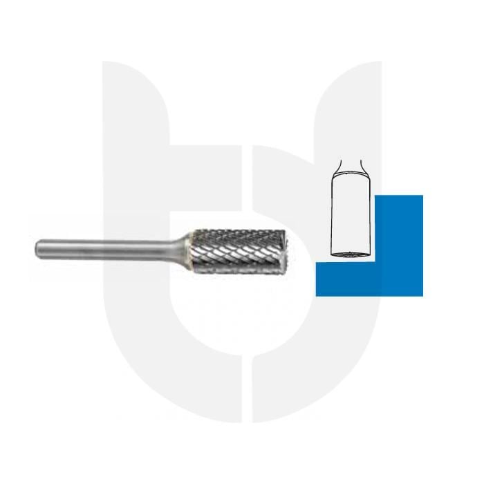 Morrisflex Çapak Alma Karbür Kalıpçı Freze Silindir Alın Kesici ( ZYAS Tipi) Sap:6.0mm Çapraz Kanal - 6.0 (25.0)