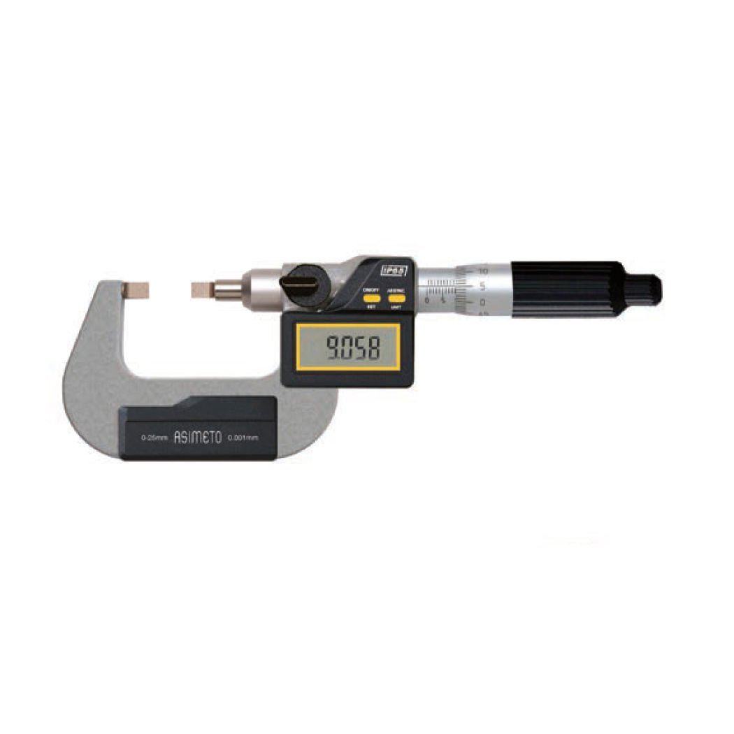 Asimeto Dijital Tek Nokta Mikrometre 0-25mm AS-135011