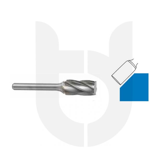 Morrisflex Çapak Alma Karbür Kalıpçı Freze Silindir Düz Uçlu ( SA Tipi) Sap:6.0mm Helis Kanal Alüminyum - 12.7 (25.0)