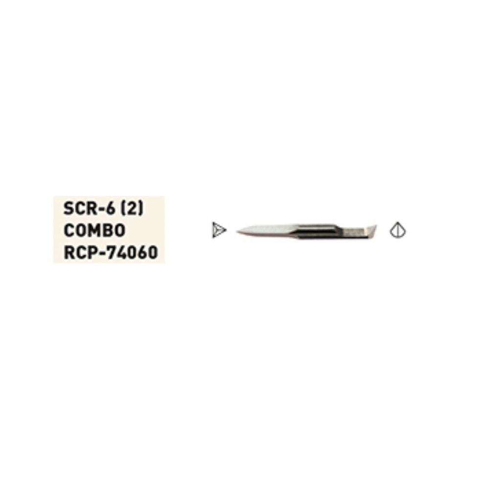 Scr-6(2) CP Çift Yonlu Kazima Bıçağı 6mm