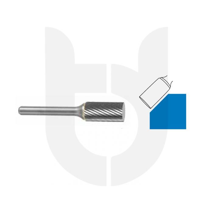Morrisflex Çapak Alma Karbür Kalıpçı Freze Silindir Düz Uçlu (A Tipi) Sap:3.0mm Helis Kanal - 3.0