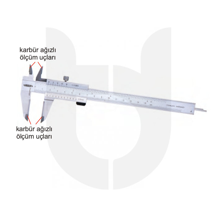 INSIZE 1238-150 MM Mekanik Kumpas Karbür Ağızlı TDS