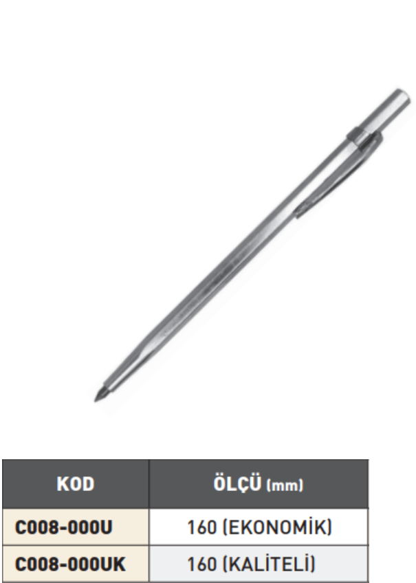 Pld Elmas Cizgi Kalemi Uzun Uçlu tablo