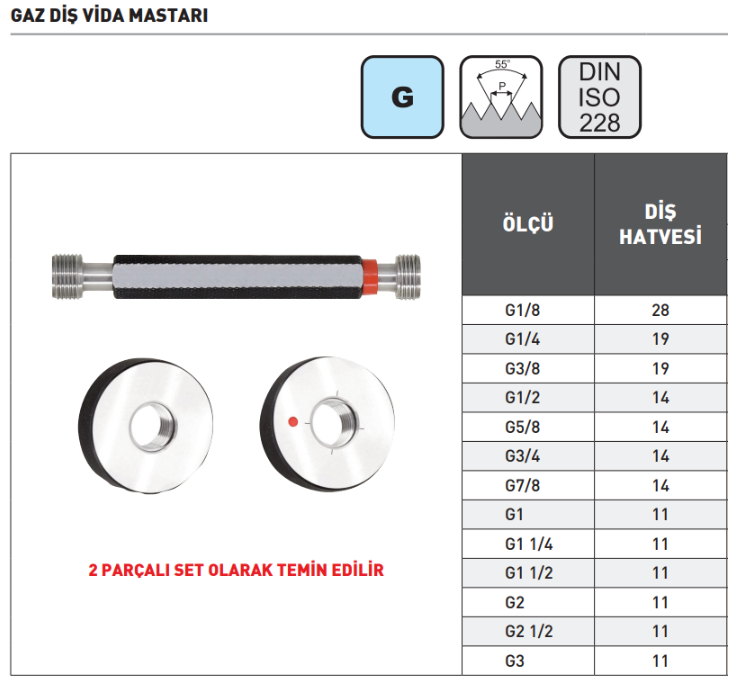 Pld G78''-14 Boru Diş Makine Kılavuzu DIN5156c HSS