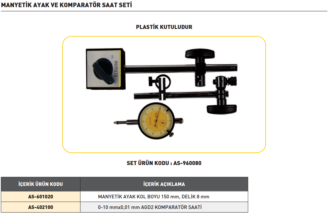 asimeto-ManyetikAyakVeKomparatörSaatiSeti