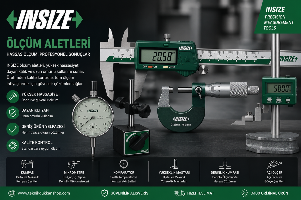 INSIZE Ölçüm Aletleri | Kumpas ve Mikrometre Rehberi