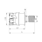 Heikenei VT 32x5 M16 BNGX 10T3 Vidalı Tarama Başlığı (High Feed) PRMT