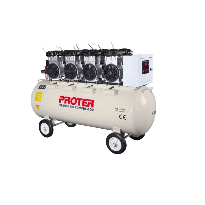 PROTER 220 Litre PR 226 S Sessiz Ve Yağsız Hava Kompresörü