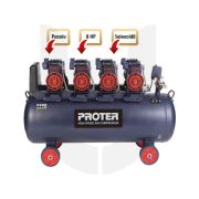 PROTER 220 Litre PR 208 HZ Hızlı Yağsız Hava Kompresörü