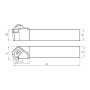Heikenei TSLNL 25x25 M12 Dış Çap Tornalama Kateri