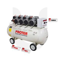 PROTER 200 Litre PR 204 S Sessiz Ve Yağsız Hava Kompresörü
