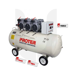 PROTER 200 Litre PR 203 S Sessiz Ve Yağsız Hava Kompresörü