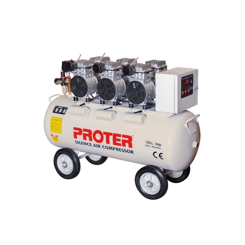 PROTER 100 Litre PR 103 S Sessiz Ve Yağsız Hava Kompresörü