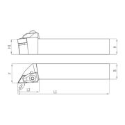 Heikenei TDJNL 25x25 M11 Dış Çap Tornalama Kateri