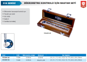 ACCUD Mikrometre Kontrol Seti 0-25mm Seramik