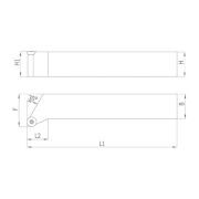 Heikenei SRGCR 25x25 M10 Dış Çap Tornalama Kateri