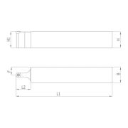 Heikenei SRDCN 25x25 M12 Dış Çap Tornalama Kateri