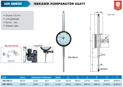 ACCUD Mekanik Komparatör Saati 229 Serisi - Uzun Aralık 50mm