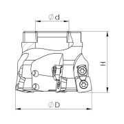 Heikenei BMR 50x4 022 SDMT 09T312 Tarama Başlığı (High Feed) ZCC