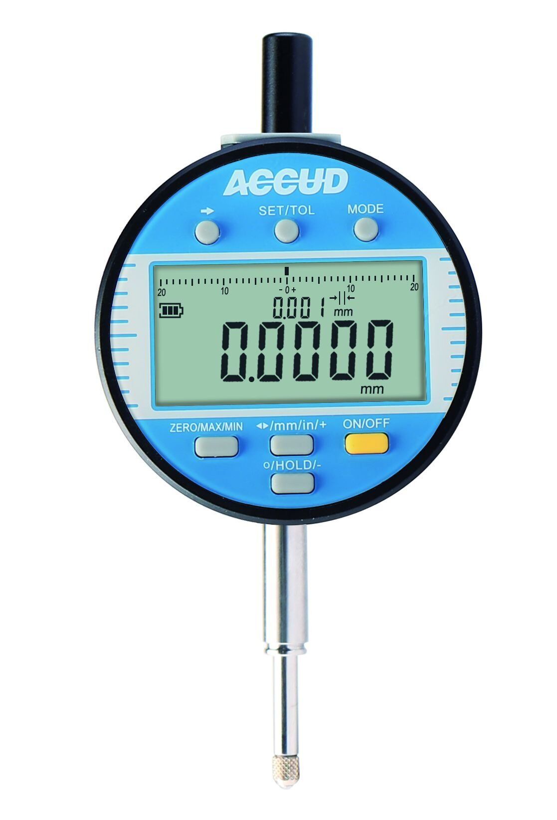 ACCUD Yüksek Hassasiyetli Dijital Komparatör Saati 218 Serisi 12.7mm / 0.5'' - 0.0005mm/0.00002''