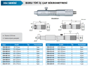 ACCUD Mekanik Boru Tipi İç Çap Mikrometresi 354 Serisi 100-125 mm