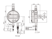 Mitutoyo 543-781B-10 Dijital Komparatör Saati 12.7mm