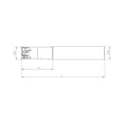 Heikenei D25 W25 L150 Z04 LNMx 0603 Silindir Saplı Takma Uçlu Freze KRLY