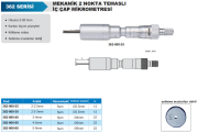 ACCUD Mekanik 2 Nokta Temaslı İç Çap Mikrometresi 362 Serisi 2.5-3mm