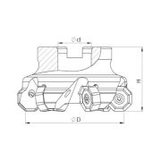 Heikenei EM45 125x8 040 ONHU 08T6 Tarama Başlığı ZCC