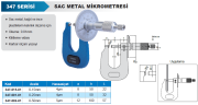 ACCUD Sac Metal Mikrometresi 347 Serisi 0-15mm