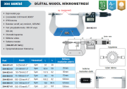 ACCUD Dijital Modül Mikrometresi 304 Serisi 125-150 mm
