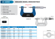 ACCUD Mekanik Modül Mikrometresi 345 Serisi 0-25 mm