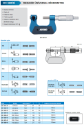 ACCUD Mekanik Üniversal Mikrometre 301 Serisi 125-150 mm