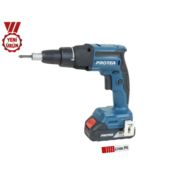 PROTER PST 927 SC Şarjlı Alçıpan Vidalama Makinası
