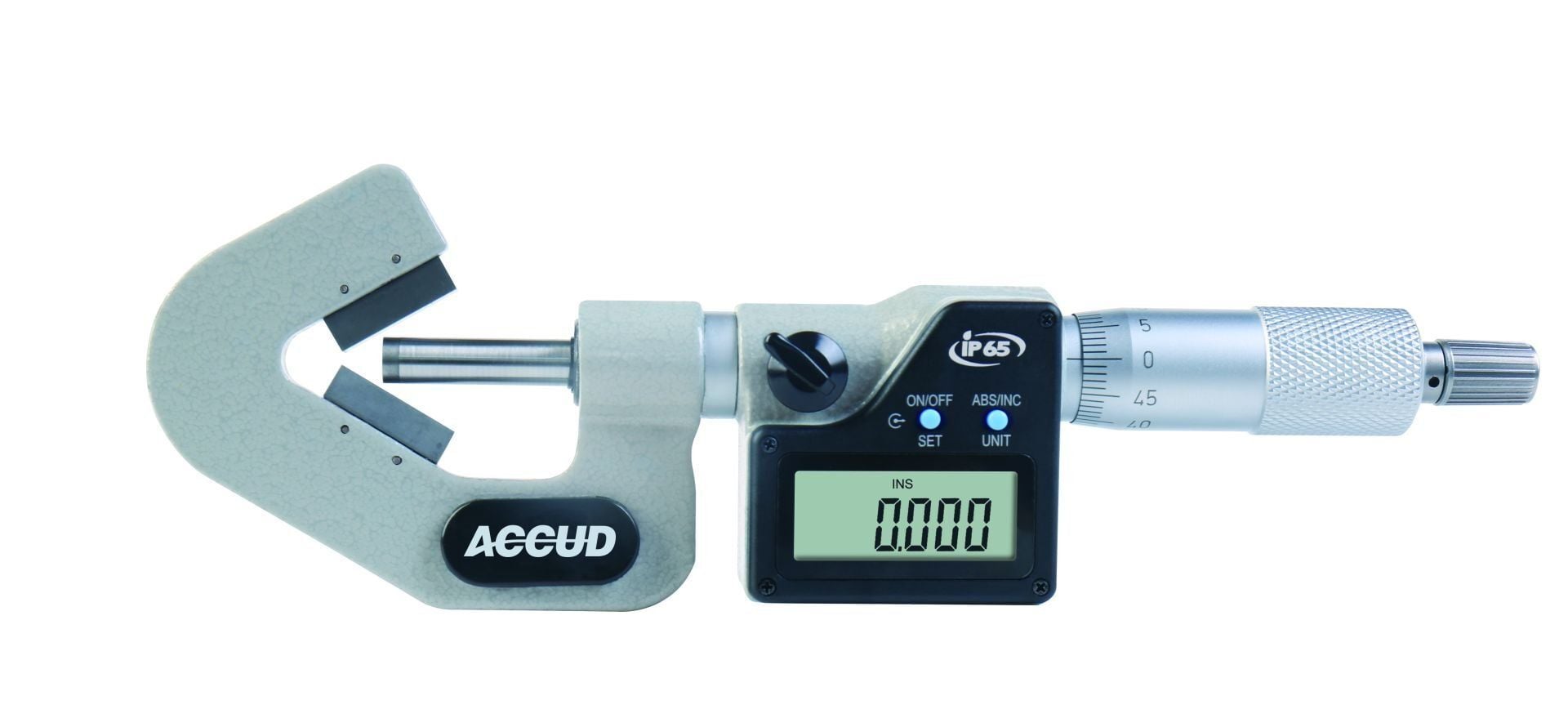 ACCUD Dijital V Yataklı Mikrometre 5 Ağızlı 334 Serisi 45-65mm