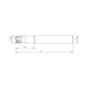 Heikenei EM90 D12 W12 L120 Z02 BDMT 0703 Silindir Saplı Takma Uçlu Freze KYCR