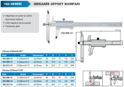 ACCUD Mekanik Merkez Mesafesi Ölçüm Kumpası 162 Serisi 0.02mm - 0-150mm