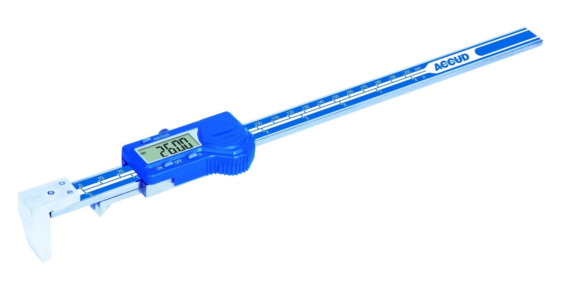 ACCUD Dijital Ters Çene Kenar-Delik Mesafesi Ölçüm Kumpası 147 Serisi 5-200mm