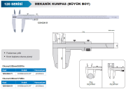 ACCUD Mekanik Kumpas 120 Serisi - 0-600mm 0.02mm
