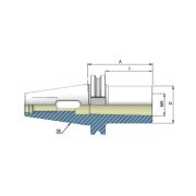 Heikenei SK40 MK3-70 Mors Adaptörü DIN69871