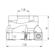 Heikenei EM90 63x5 022 SPMT 1204 Tarama Başlığı ISO
