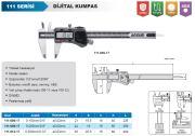 ACCUD Dijital Kumpas 111 Serisi - Yüksek Hassasiyet 0-150mm