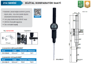 ACCUD Dijital Komparatör Saati 100mm 214 Serisi 0.01mm / 0.0005''