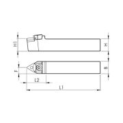 Heikenei MTENN 25x25 M22 Dış Çap Tornalama Kateri