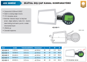 ACCUD Dijital Dış Çap Kanal Komparatörü 422 Serisi 0-20mm