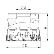 Heikenei BMR 63x9 022 LNMT 060310R Tarama Başlığı (High Feed) KRLY